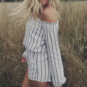 Off the shoulder romper